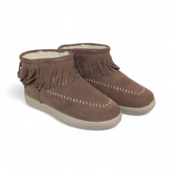 botin flecos forro pelo