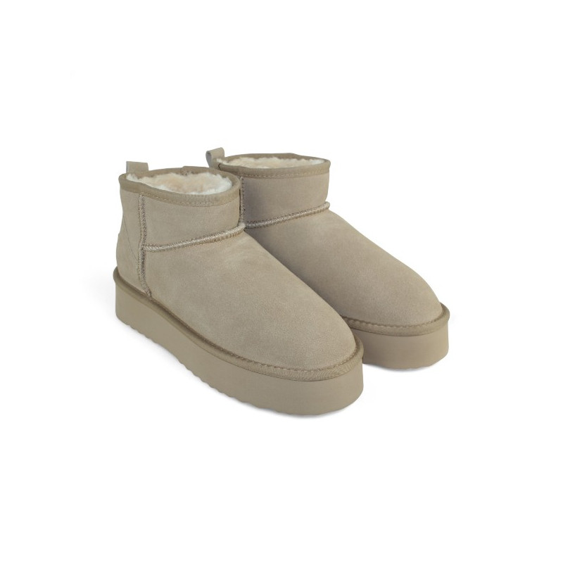 botin forrado pelo piel tratada con impermeabilizante y piso doble
