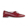 zapato con cordon tacon 3 con adornos metal y piso goma flexible