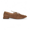 zapato con cordon tacon 3 con adornos metal y piso goma flexible