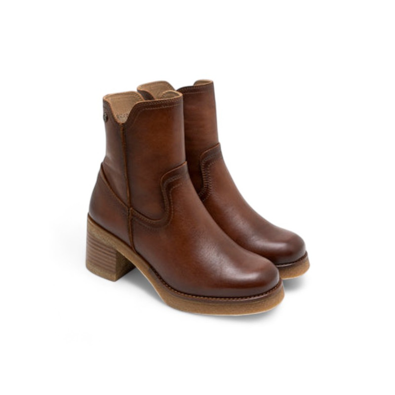 Molly botin tacon suela piso crepelina cuero