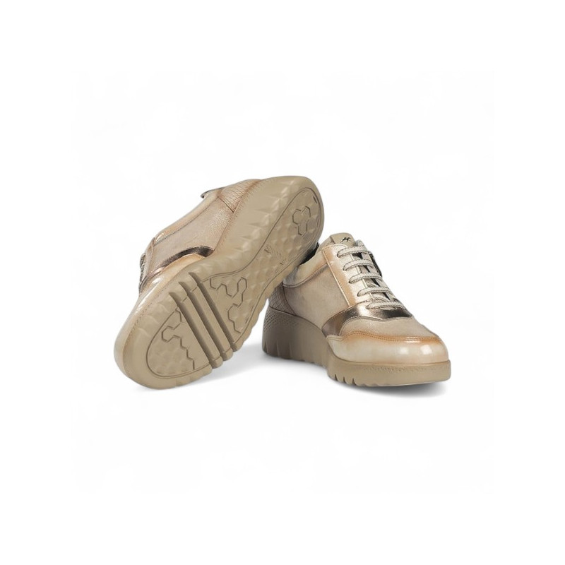 deportivo casual pieles combinadas con cremallera linea live