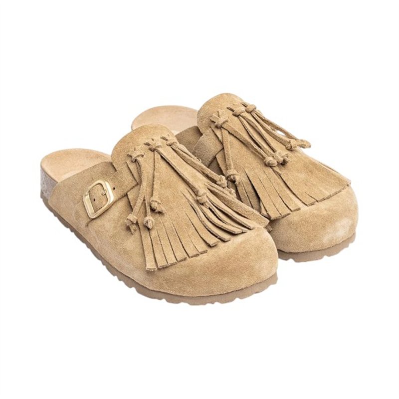 zueco con flecos planta bio