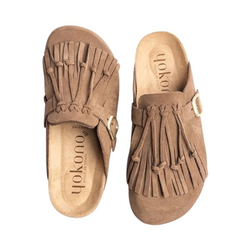 zueco con flecos planta bio