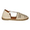 alpargata piso yute con elasticos y piel calados