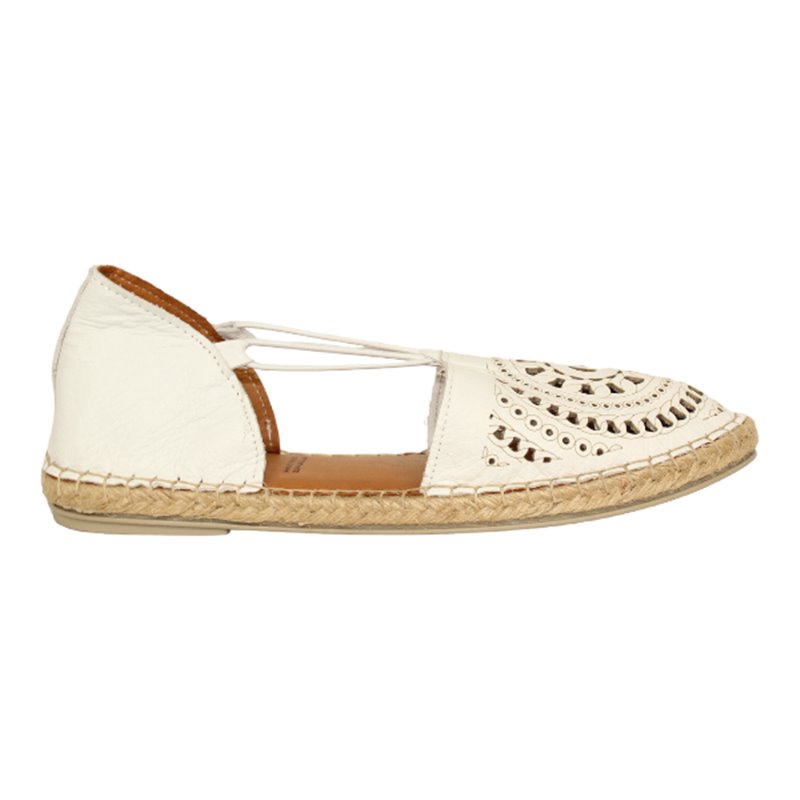 elasticos con piso yute y adorno troquelado