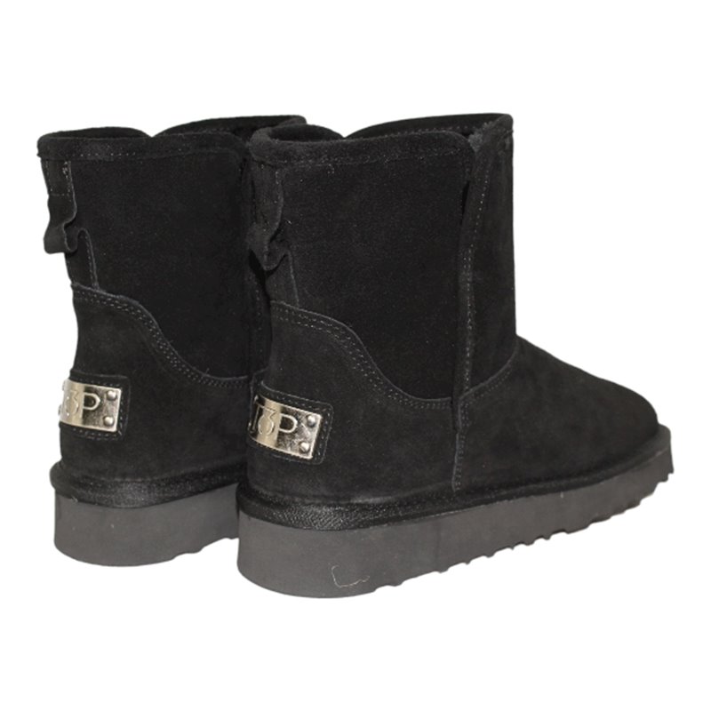 botin piel serraje forrado en pelo modelo Thais