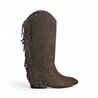 bota cowboy con flecos
