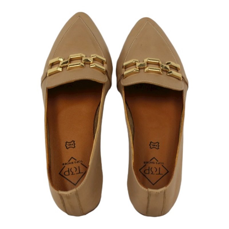 mocasin con eslabon metal y piso topflex