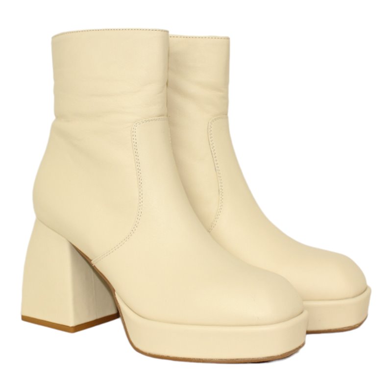 Botin de cremallera de plataforma