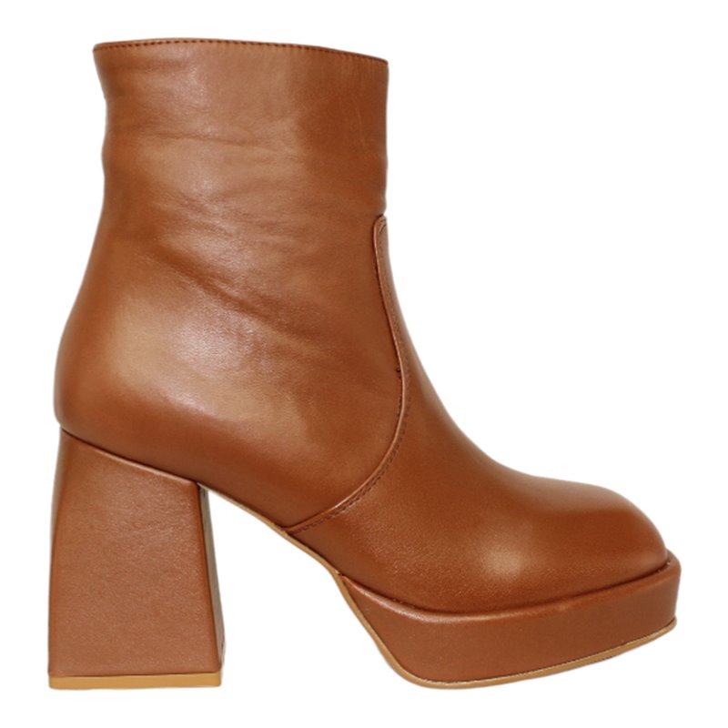 Botin de cremallera de plataforma