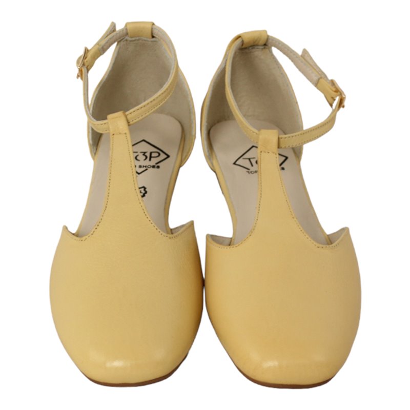 bailarina abierta lateral y pulsera con piso flex en napa