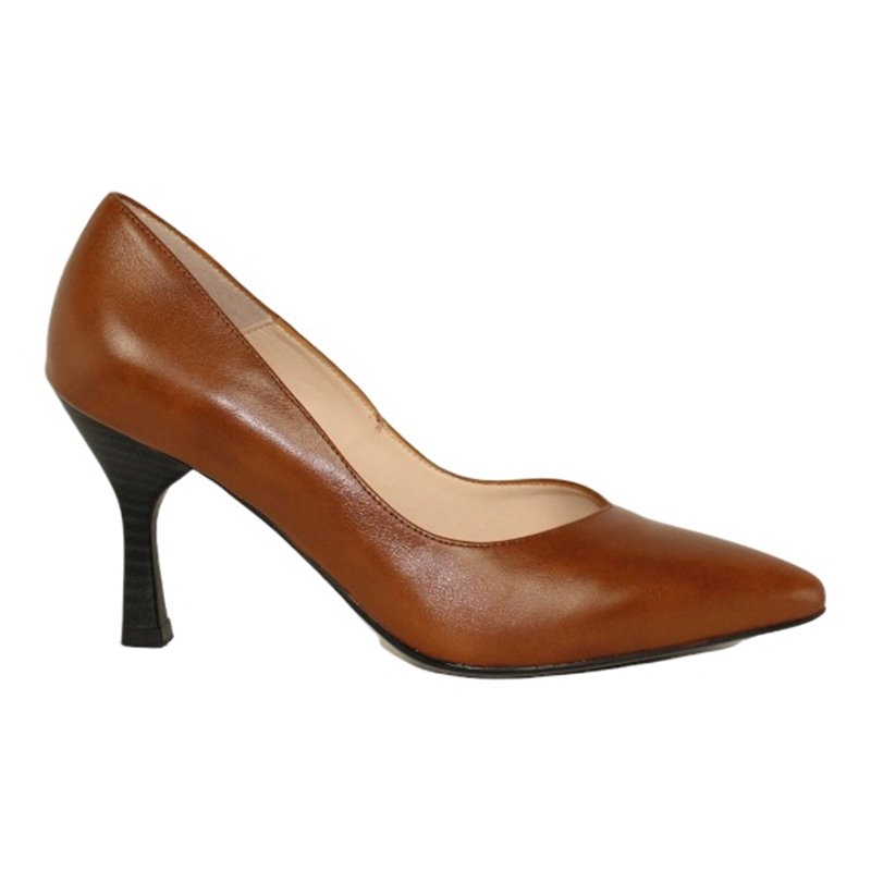 salon con tacon fino de 7.5 cm y piso patin goma flexible fabricado en españa