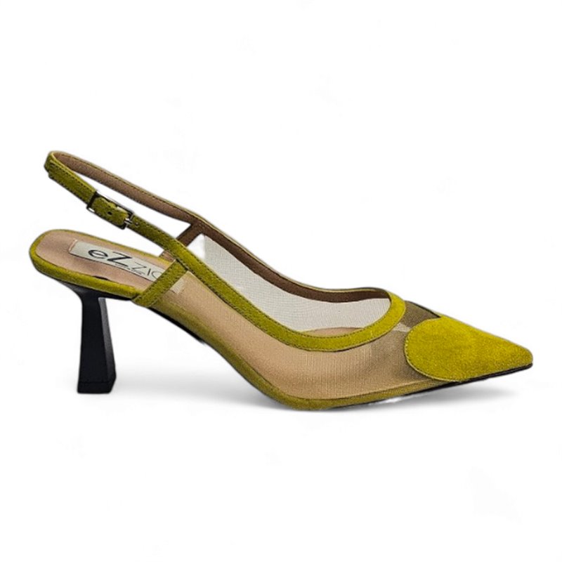 salon abierto en rejilla combinado piel ante tacon 7 cm fabricado en españa