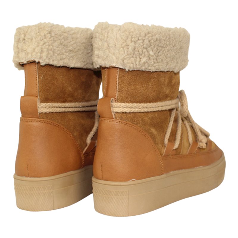 botin pre ski con forro borreguillo piel de curticion vegetal