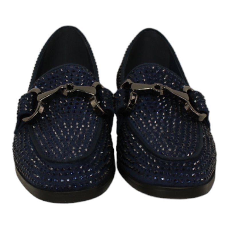 mocasin banda estribo con incrustacion cristales