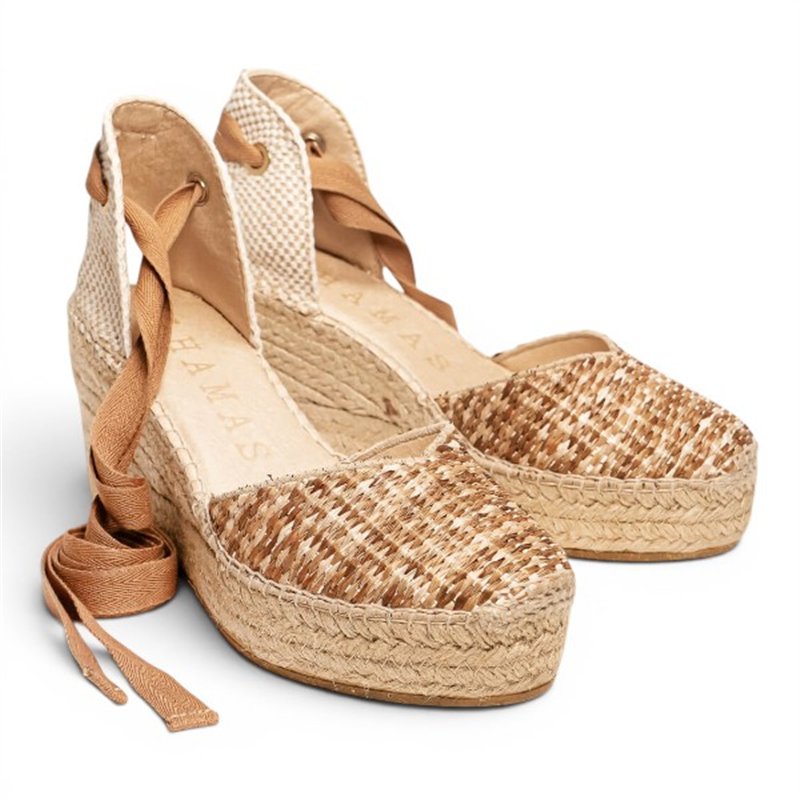 Alhamas Romero alpargata trenza atar