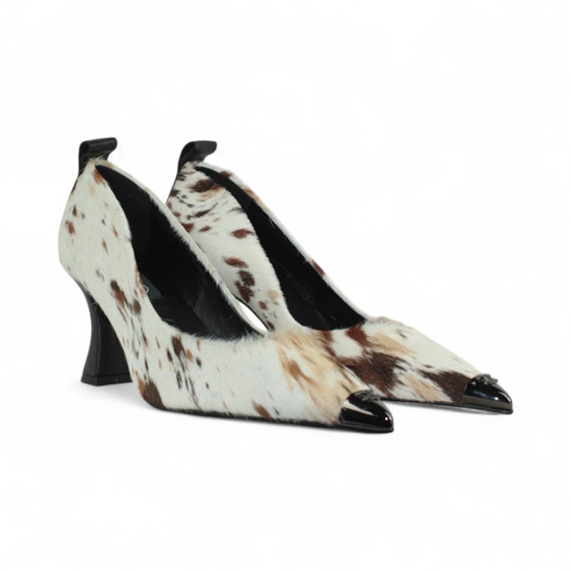 salon tacon 7 cm piel print animal