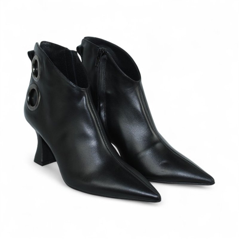 botin tacon 7cm con aros laterales