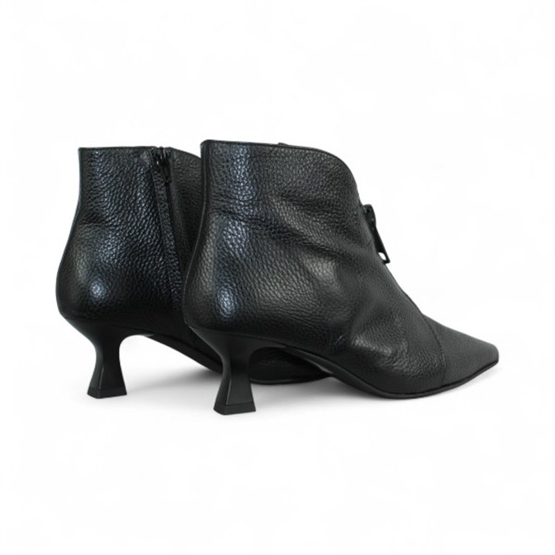 botin con cremallera central tacon 7