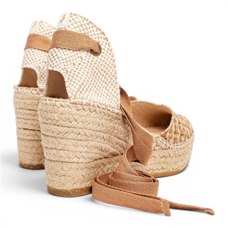 Alhamas Romero alpargata trenza atar