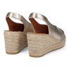 alpargata abierta puntera y talon cuña yute 5 cuerdas fabricada en españa