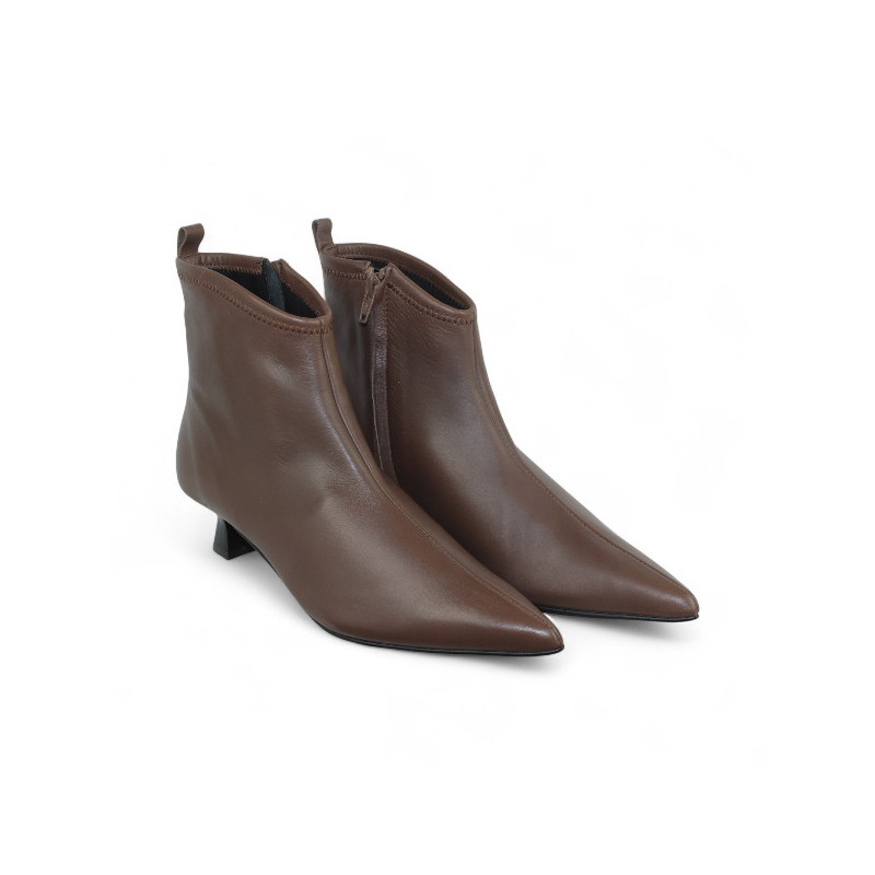 botin corte irregular tacon 6cm