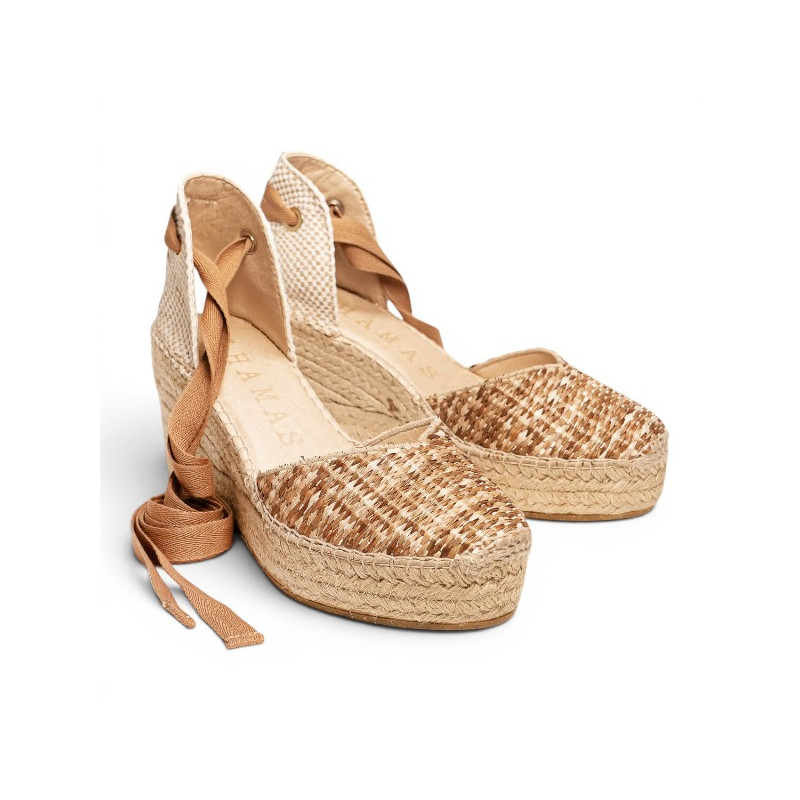 Alhamas Romero alpargata trenza atar
